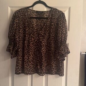 Sanctuary New York & Company Leopard Print Blouse